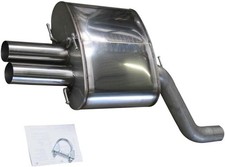 Sportauspuff Edelstahl Sportschalldämpfer BMW 5er Touring Typ E61 - 2x76mm