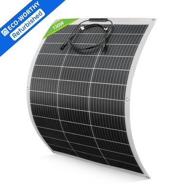 ECO-WORTHY 130W Flexibel Solarmodul Solarpanel für Wohnmobil Balkonkraftwerk