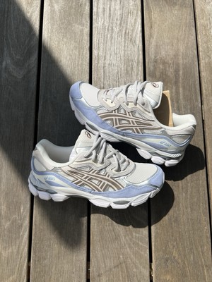 Asics Gel NYC Cream cloud Grey Blue 42,5 Fast Ship New