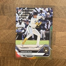 /50 Christian Yelich GOLD FOIL 2025 Topps NOW Road To Opening Day Brewers OD-223