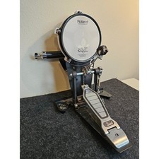 Roland KD-80 V-Drums Kick Trigger Pad with Pearl Bass Drum Pedal Mesh Head Black