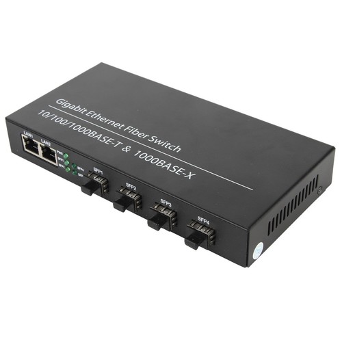 SFP Ethernet Fiber Switch Up To 120km 4 Optical Port 2 Electrical Port 10 100 DB - Afbeelding 2 van 21