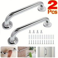 2 Pack Stainless Steel Shower Grab Bar Bathroom Safety Shower Handle for Elderly