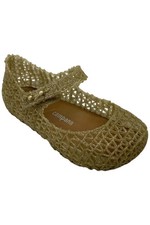 Mini Melissa Kids Girls Campana Papel BB Mary Jane Flat Gold