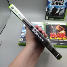 Lot of 4 Xbox 360 Rock Band 1, 2, Beatles & AC/DC Live CIB Complete Tested
