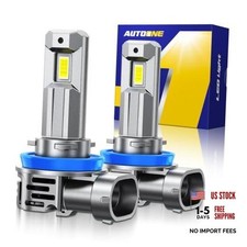 H11 LED Bulbs, 70000LM 1200 Ultra-Bright, 6500K White Real 1:1 Mini H9/H11/H8