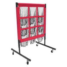 Adjustable 9 Hole Baseball Pitching Net with Target Pockets 27.5x27.5in