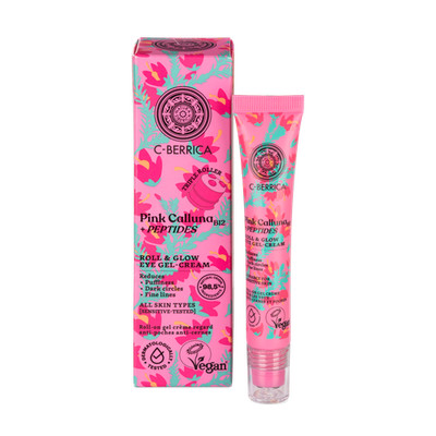 Natura Siberica C-Berrica Pink Calluna Roll And Glow Eye Gel-Cream, 20 ml