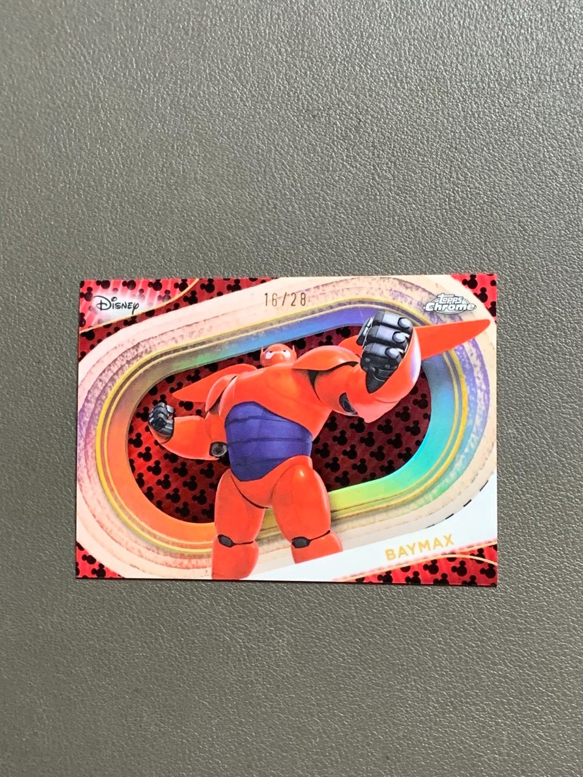 Baymax 2025 Topps Chrome Disney #8 Red Refractor /5 Price Guide