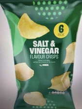 Salt N Vinegar Flavour Crisps 6x25g In Pack X2