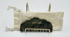 BRAND NEW Grace & Stella Jade Comb Scalp Massage 100% Xiuyan Jade Includes Pouch