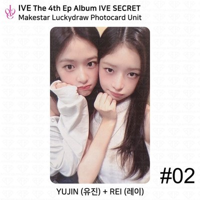 IVE secretレイ トレカ makestar ラキドロ IVE The 4th EP Album IVE SECRET Makestar Luckydraw Photocard