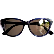 TOM FORD TF5287 092 blue silver sunglasses cateye vintage 55-15