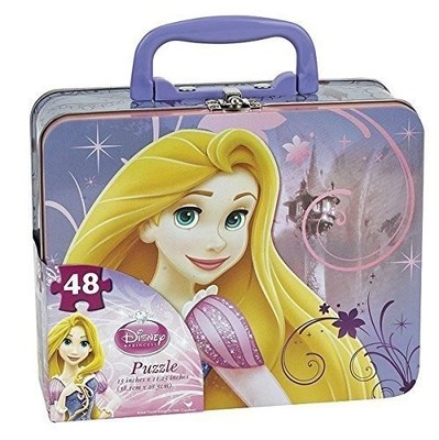 Disney Prinzessin Rapunzel verworrene Dose Brotdose mit 48 Stück Puzzle