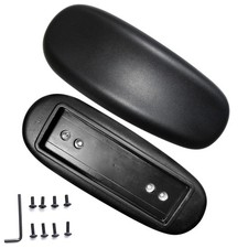 2 PCS Black Office Chair Armrest Arm Pads Universal Fits 4/5.5 Inch Holes