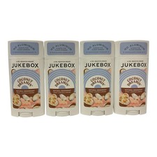 JUKEBOX Natural Deodorant for Women Coconut Dreamin' Scent Aluminum Free 4 PACK