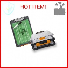 Dexas Clearview Clipcase Dry Erase clipboard, 13.75 x 9.5 Inch, Orange. See pape