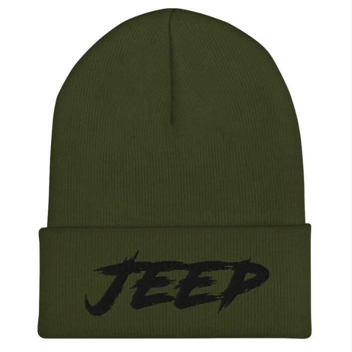 Bonnet Jeep kaki pour randonnée et sorties outdoor en hiver