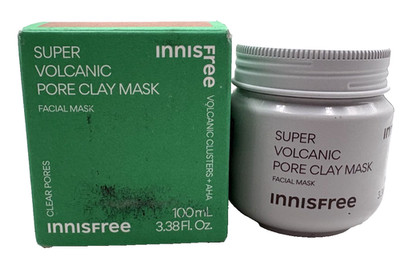 INNISFREE Super Volcanic AHA Pore Clearing Clay Face Mask 3.3 Fl Oz Exp 11/26