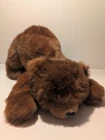 Vintage 1992 TY Large 18” Laying Brown Bear Soft Cuddly Made In Korea Ages 5+