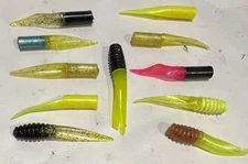 12 PK  2" SLAB BUSTER & BOBBY GARLAND SOFT PLASTIC CRAPPIE PANFISH BAITS