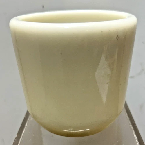 Corning Navy Watchman Vintage WWII Milk Glass Heavy Hand Warmer Cup Mug