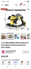 Baby Walker 4-in-1 Foldable Activity