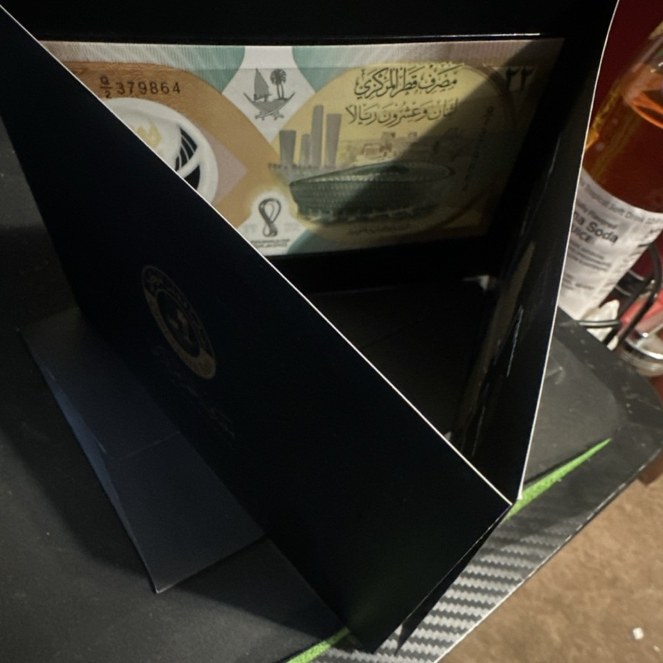 Qatar Central Bank 22 Riyals FIFA World Cup 2022 Commemorative Banknote ...