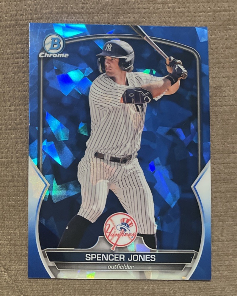Spencer Jones 2023 Bowman Chrome Sapphire Edition #BCP-178 New York Yankees