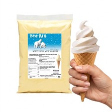 IceBear Soft Ice Cream Powder Vanilla 1kg for Soft Ice Cream Machine 1:5 Mix