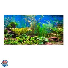 48x24 inches Aquarium Background Aquatic Plant River Bed Lake Fish Tank Bac...