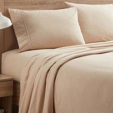 Flannel Sheets Warm and Cozy Deep Pocket Breathable All Season Bedding Set wi...