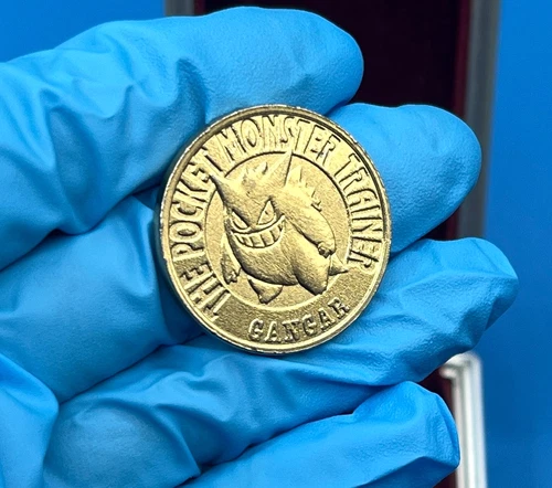 Gengar ( GOLD coin ) HP 850 Pokemon METAL Battle  Japanese