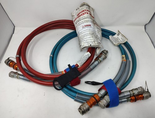 Holmatro 8 ft 1/4" Hydraulic Rescue Tool Hose Set 10,500 PSI NFPA 1936 UL