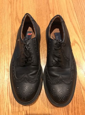 Mocassins Barrington Wing Tip Noir Cuir - Taille 11 Homme - Occasion Excellent état