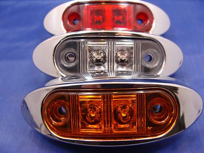 LED Marker / Clearance Lights Comes in RED,AMBER,CLEAR RED & CLEAR AMBER 