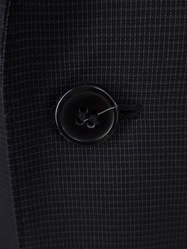 Chaqueta Blazer Z ZEGNA City Talla 52L 42 Larga Para Hombre Negra Cuadros Foto 3 de 4