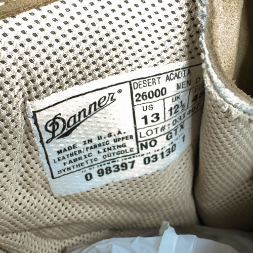 Danner Desert Acadia No GTX 26000 Men's 13 D Mojave Tan Combat Boots Military - Picture 4 of 17