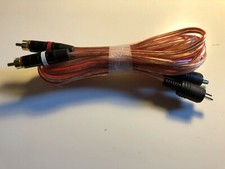 Pair Bang Olufsen Type Speaker Cables 2 Pin DIN Male to RCA connector - 5Ft