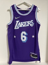 48 L Nike LeBron James Los Angeles Lakers City Edition 75th Authentic Jersey