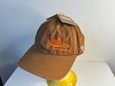 NWT Carhartt Canvas Baseball Hat Cap Brown Men 103938 Embroidered Strapback