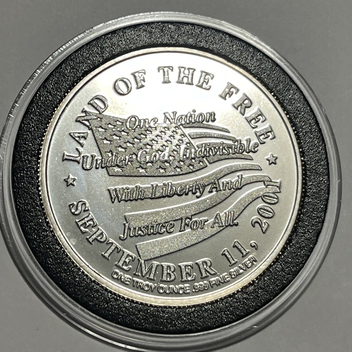 記念硬貨　USドル　シルバープルーフ　3枚セット　N　5329 New York Police 9/11 Collector Coin 1 Troy Oz .999 Fine Silver 999