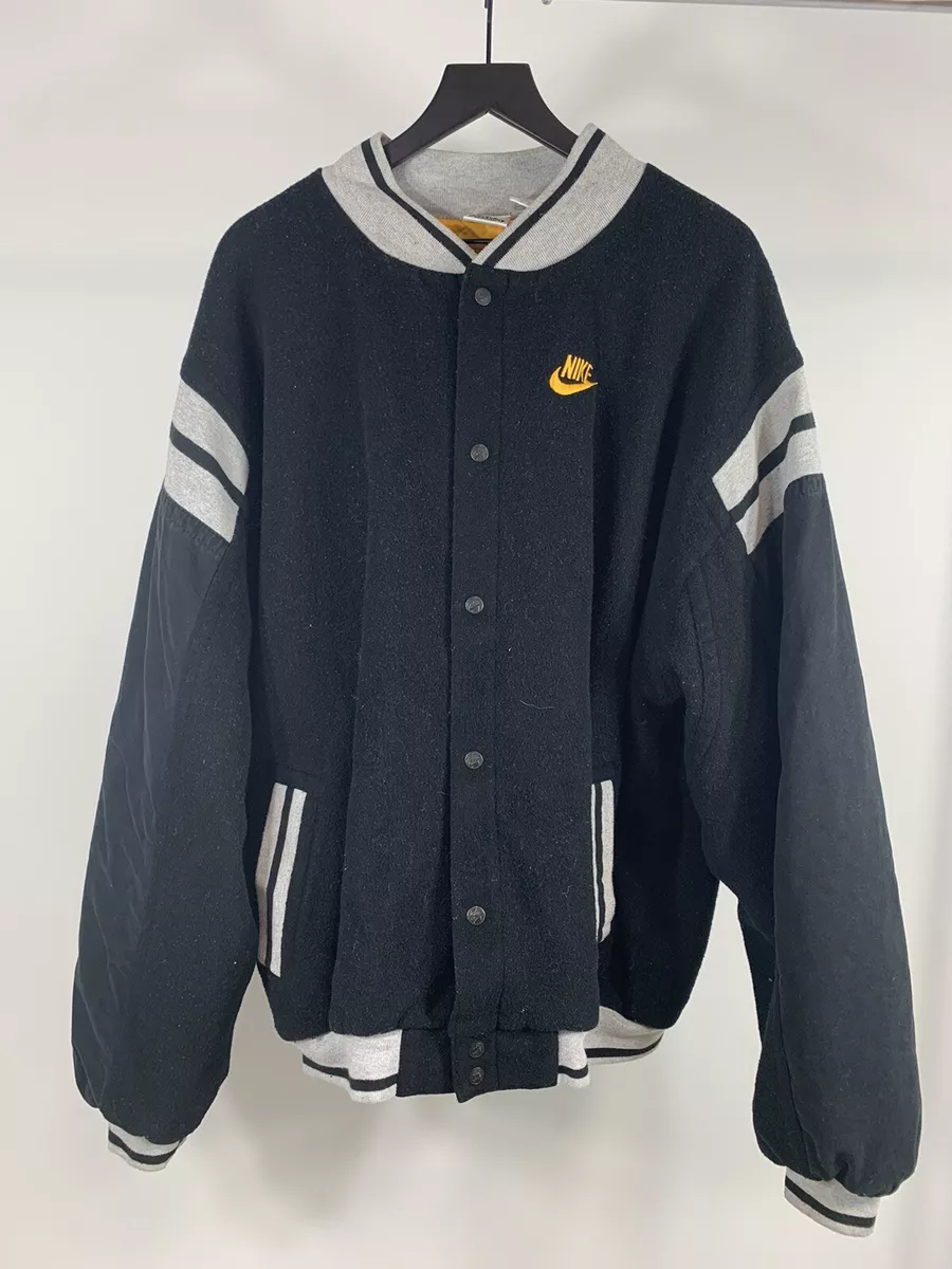 Vintage RARE 80 90s NIKE AIR FORCE Wool Embroidered Jordan Varsity Jacket 3XL