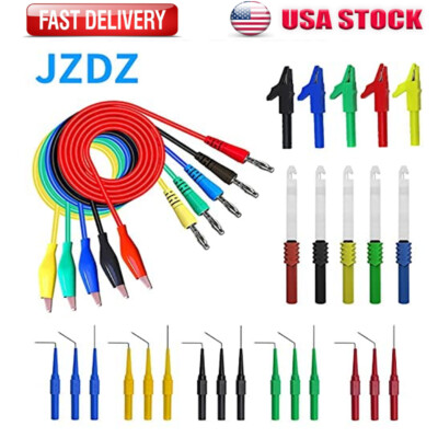 30PCS Back Probe Set Multimeter Test Lead Kit with Replaceable Probe Banana Plug