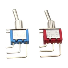5PCS MTS-102/C4 Bent Foot 3-pin 2-position Toggle Switch Electronic Switch