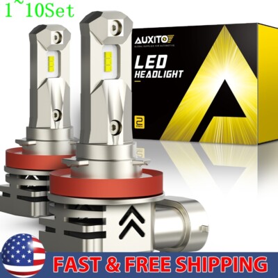 H11 H9 LED Kit Low High Headlight Head Lamps Beam Super Bright White 1-10Set