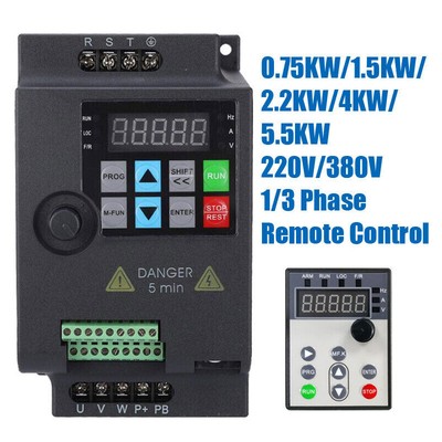 220V 380V 1.5KW 2.2KW 4KW 5.5KW Frequenzumrichter Frequenzumwandler Inverter VFD