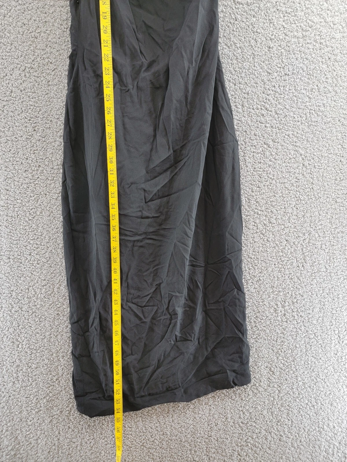 Versace Twist Cutout Abito Midi Donna Nero Asimmetrico Ritaglio Zip Laterale 46