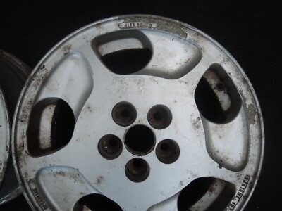 ALFA ROMEO 164 アルファロメオ164 純正アルミホイール2本 6J×15H2-40 SPEEDLINE 195/65R15 中古USED長期保管品訳あり直接引き取り歓迎 Alfa Romeo 164 S PAIR of Used SPEEDLINE 6JX15 H2-40 ALLOY 