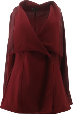 DG2 Diane Gilman Coated Ponte Knit Shawl Collar Jacket WNLPRD XS NWOT (623)